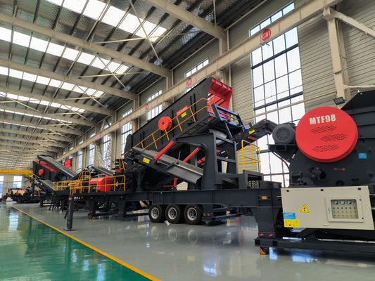 China Hot Sale MTNG400S-3 Wheel Type Mobile Crushing and Screening Station Plant Price