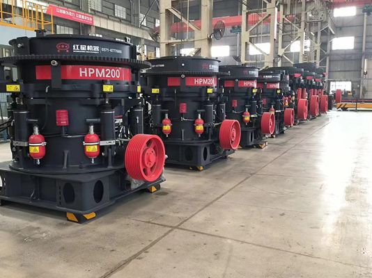 Factory high quality HPM Multi-cylinder Hydraulic Cone Crusher HPM200 for Hard Rocks Crushing With Cube Shape for sale